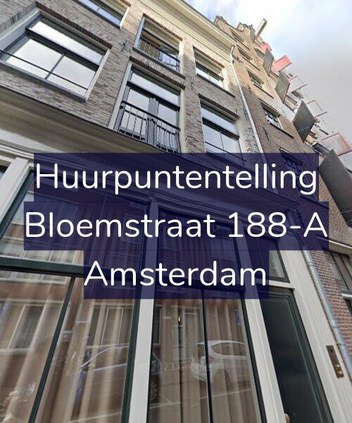 Foto gevel Huurpuntentelling voor Bloemstraat 188-A, Amsterdam