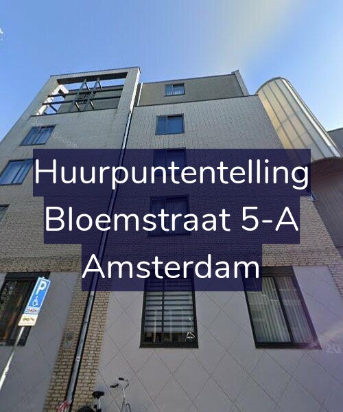 Foto gevel Huurpuntentelling voor Bloemstraat 5-A, Amsterdam