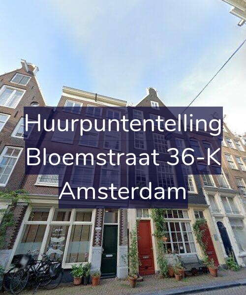 Foto gevel Huurpuntentelling voor Bloemstraat 36-K, Amsterdam