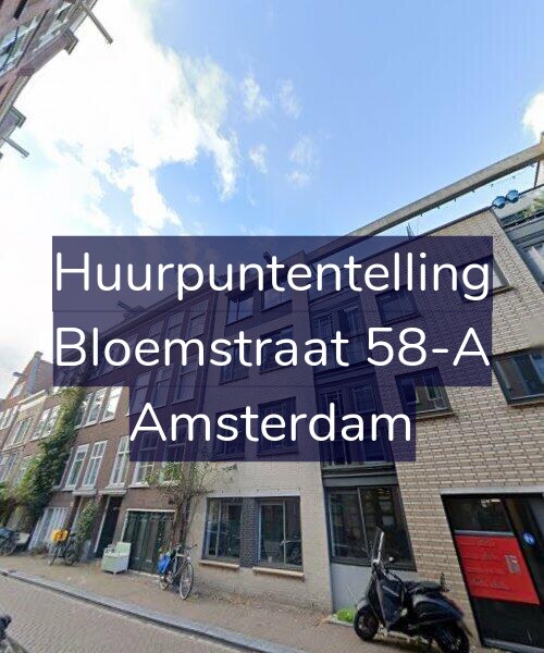 Foto gevel Huurpuntentelling voor Bloemstraat 58-A, Amsterdam