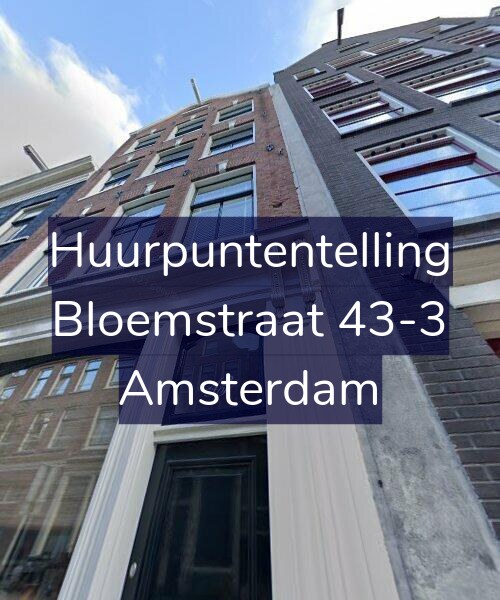 Foto gevel Huurpuntentelling voor Bloemstraat 43-3, Amsterdam