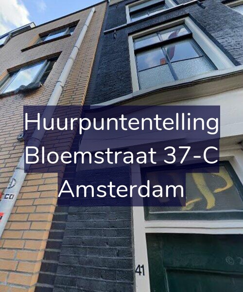 Foto gevel Huurpuntentelling voor Bloemstraat 37-C, Amsterdam