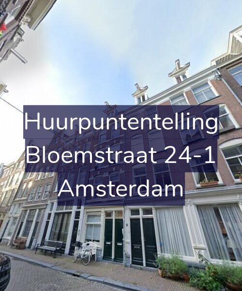 Foto gevel Huurpuntentelling voor Bloemstraat 24-1, Amsterdam