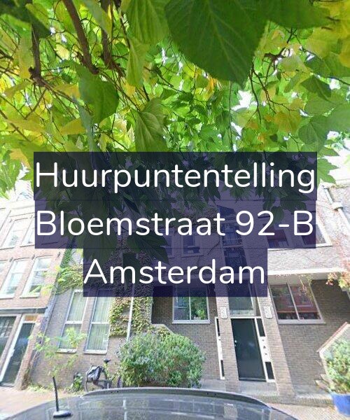 Foto gevel Huurpuntentelling voor Bloemstraat 92-B, Amsterdam