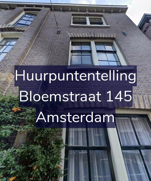 Foto gevel Huurpuntentelling voor Bloemstraat 145, Amsterdam