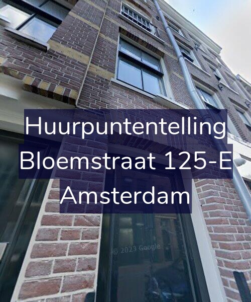 Foto gevel Huurpuntentelling voor Bloemstraat 125-E, Amsterdam