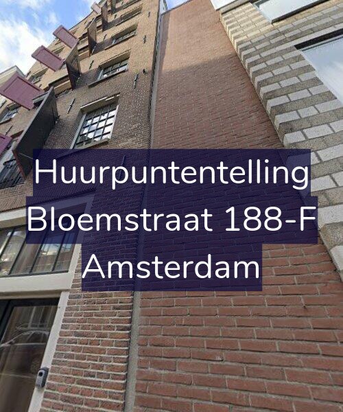 Foto gevel Huurpuntentelling voor Bloemstraat 188-F, Amsterdam