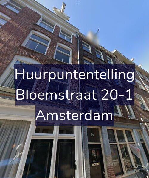 Foto gevel Huurpuntentelling voor Bloemstraat 20-1, Amsterdam