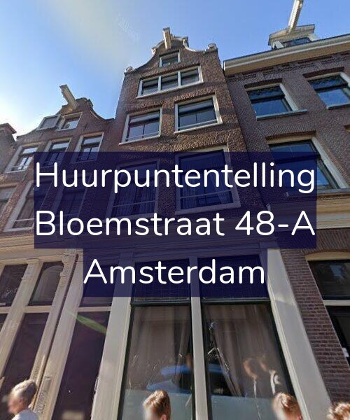 Foto gevel Huurpuntentelling voor Bloemstraat 48-A, Amsterdam