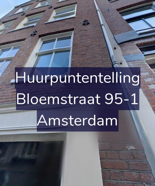 Foto gevel Huurpuntentelling voor Bloemstraat 95-1, Amsterdam