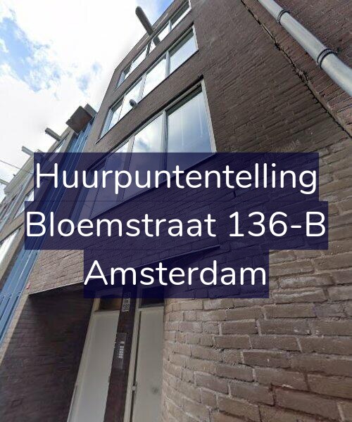 Foto gevel Huurpuntentelling voor Bloemstraat 136-B, Amsterdam