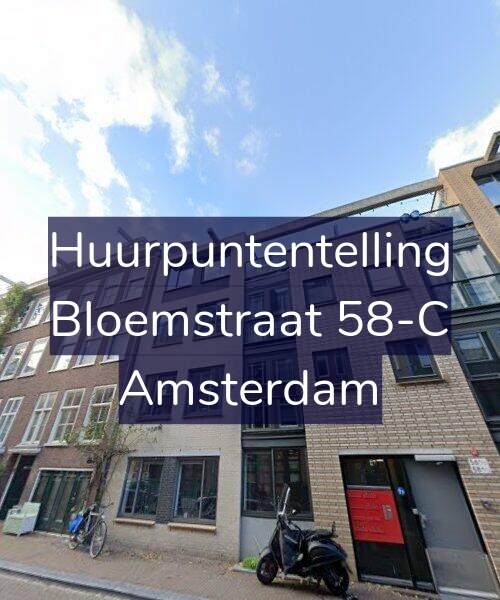Foto gevel Huurpuntentelling voor Bloemstraat 58-C, Amsterdam