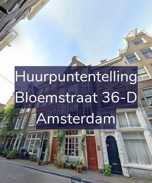 Foto gevel Huurpuntentelling voor Bloemstraat 36-D, Amsterdam