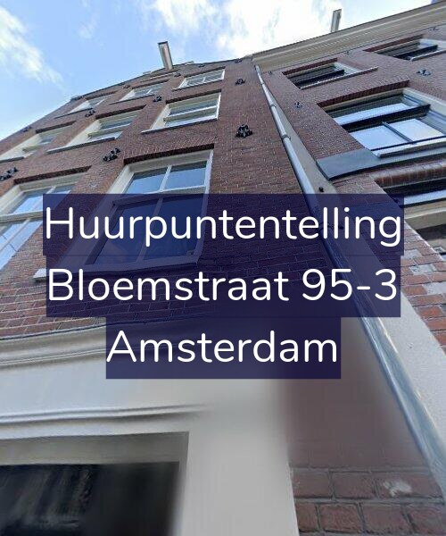 Foto gevel Huurpuntentelling voor Bloemstraat 95-3, Amsterdam