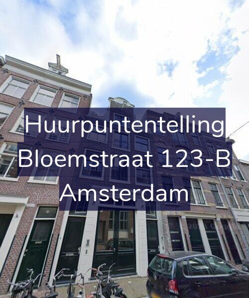 Foto gevel Huurpuntentelling voor Bloemstraat 123-B, Amsterdam