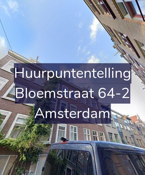 Foto gevel Huurpuntentelling voor Bloemstraat 64-2, Amsterdam