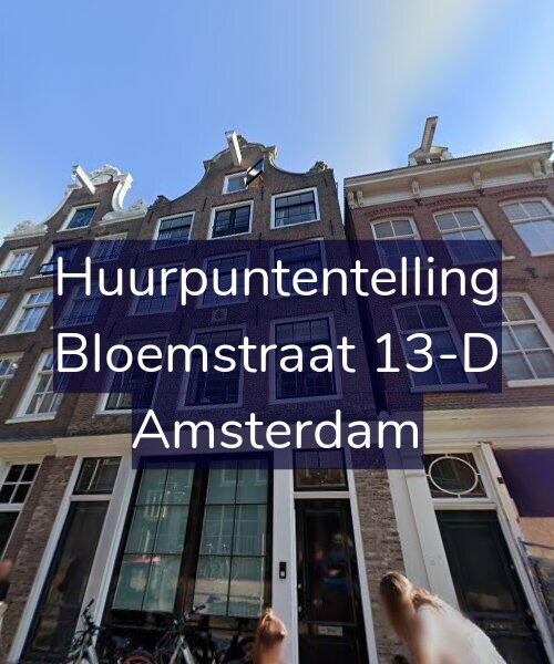 Foto gevel Huurpuntentelling voor Bloemstraat 13-D, Amsterdam