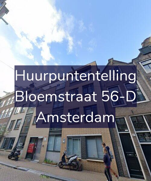 Foto gevel Huurpuntentelling voor Bloemstraat 56-D, Amsterdam