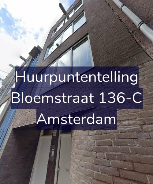 Foto gevel Huurpuntentelling voor Bloemstraat 136-C, Amsterdam