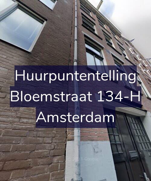 Foto gevel Huurpuntentelling voor Bloemstraat 134-H, Amsterdam