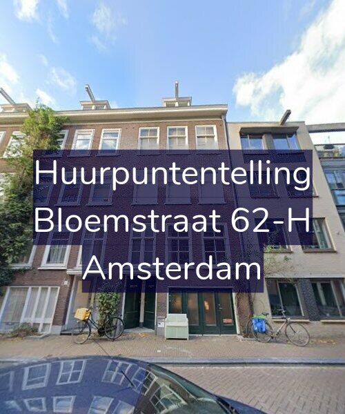 Foto gevel Huurpuntentelling voor Bloemstraat 62-H, Amsterdam