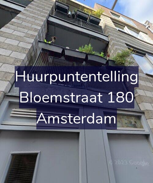 Foto gevel Huurpuntentelling voor Bloemstraat 180, Amsterdam
