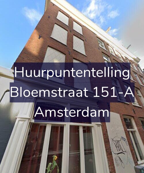 Foto gevel Huurpuntentelling voor Bloemstraat 151-A, Amsterdam