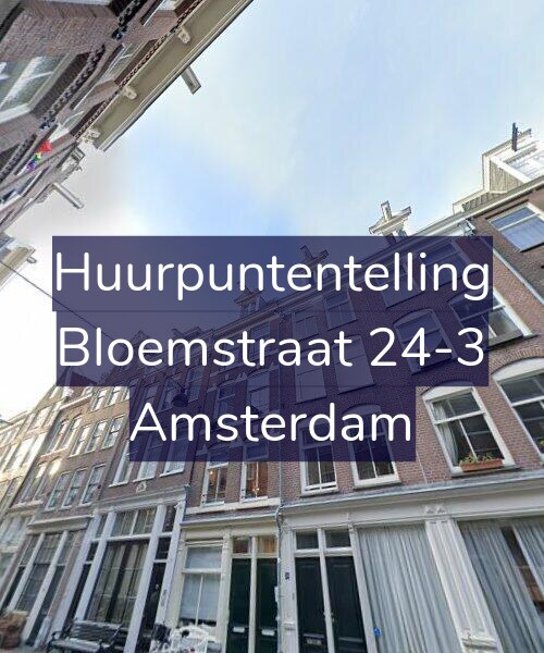 Foto gevel Huurpuntentelling voor Bloemstraat 24-3, Amsterdam
