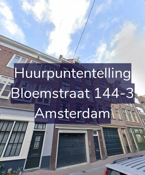 Foto gevel Huurpuntentelling voor Bloemstraat 144-3, Amsterdam