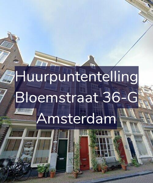 Foto gevel Huurpuntentelling voor Bloemstraat 36-G, Amsterdam