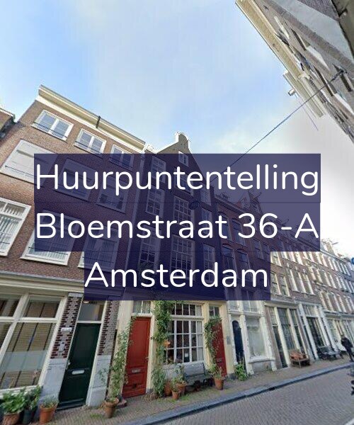 Foto gevel Huurpuntentelling voor Bloemstraat 36-A, Amsterdam