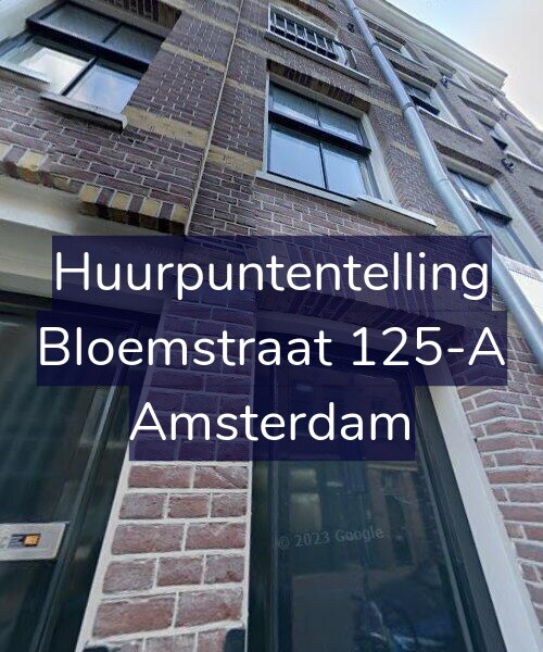 Foto gevel Huurpuntentelling voor Bloemstraat 125-A, Amsterdam