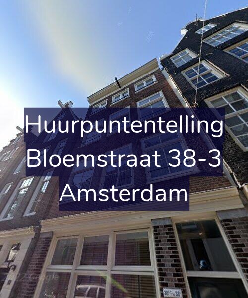 Foto gevel Huurpuntentelling voor Bloemstraat 38-3, Amsterdam