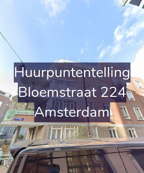 Foto gevel Huurpuntentelling voor Bloemstraat 224, Amsterdam