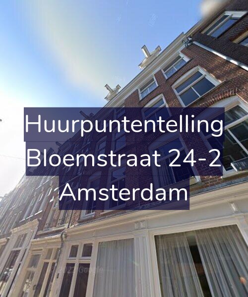 Foto gevel Huurpuntentelling voor Bloemstraat 24-2, Amsterdam