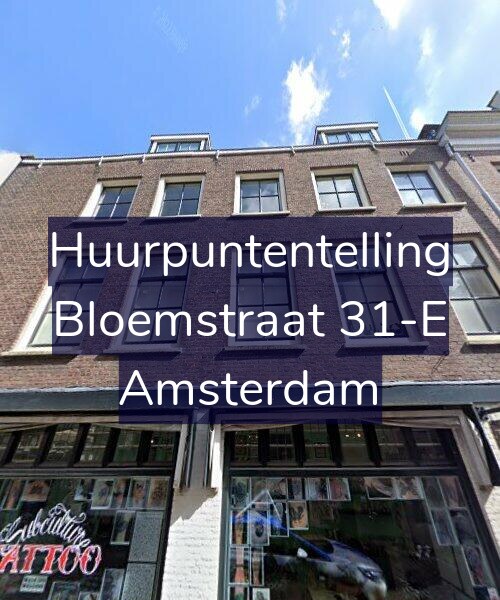Foto gevel Huurpuntentelling voor Bloemstraat 31-E, Amsterdam
