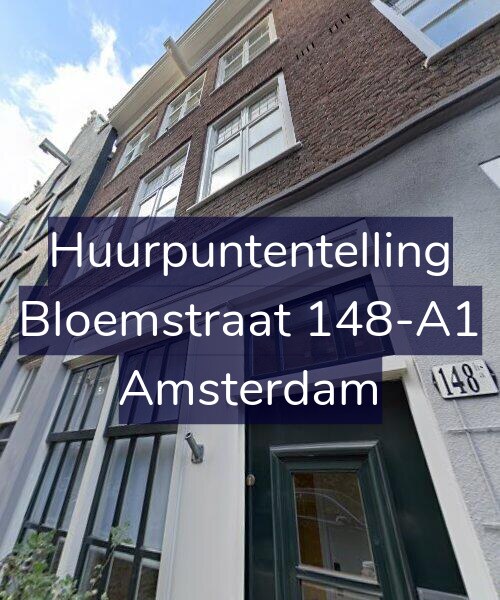 Foto gevel Huurpuntentelling voor Bloemstraat 148-A1, Amsterdam