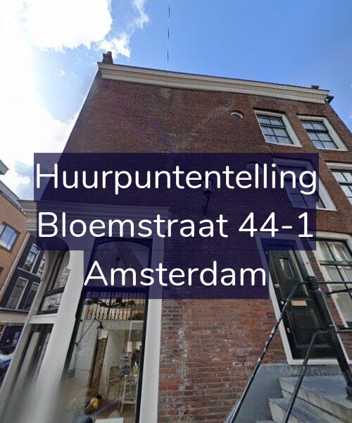 Foto gevel Huurpuntentelling voor Bloemstraat 44-1, Amsterdam