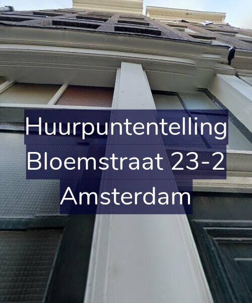 Foto gevel Huurpuntentelling voor Bloemstraat 23-2, Amsterdam