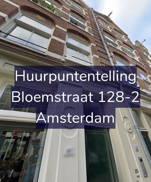 Foto gevel Huurpuntentelling voor Bloemstraat 128-2, Amsterdam