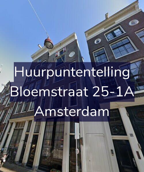 Foto gevel Huurpuntentelling voor Bloemstraat 25-1A, Amsterdam