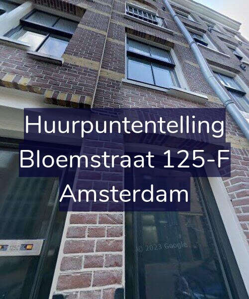 Foto gevel Huurpuntentelling voor Bloemstraat 125-F, Amsterdam