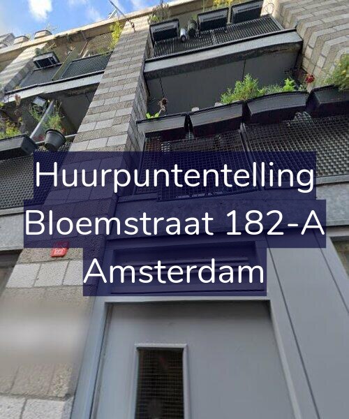 Foto gevel Huurpuntentelling voor Bloemstraat 182-A, Amsterdam