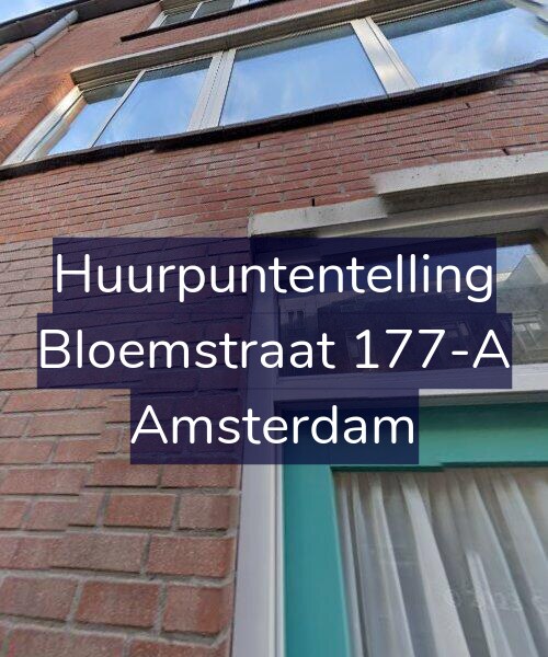 Foto gevel Huurpuntentelling voor Bloemstraat 177-A, Amsterdam