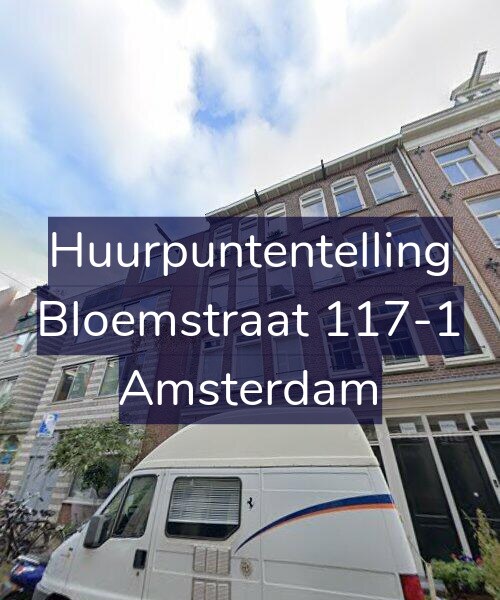 Foto gevel Huurpuntentelling voor Bloemstraat 117-1, Amsterdam