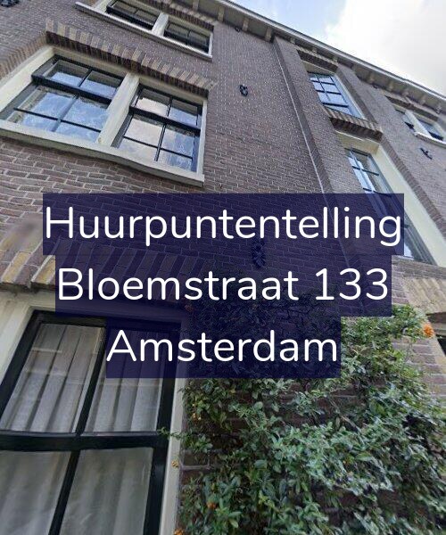 Foto gevel Huurpuntentelling voor Bloemstraat 133, Amsterdam