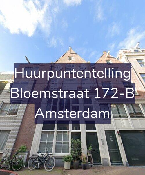 Foto gevel Huurpuntentelling voor Bloemstraat 172-B, Amsterdam
