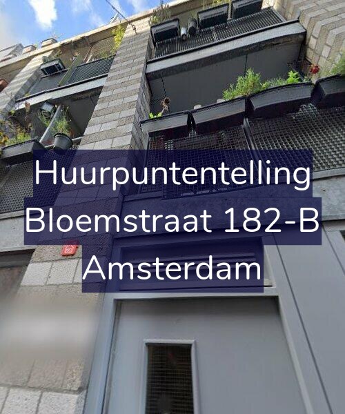 Foto gevel Huurpuntentelling voor Bloemstraat 182-B, Amsterdam