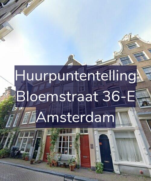 Foto gevel Huurpuntentelling voor Bloemstraat 36-E, Amsterdam