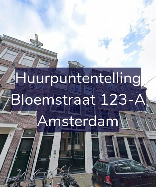 Foto gevel Huurpuntentelling voor Bloemstraat 123-A, Amsterdam
